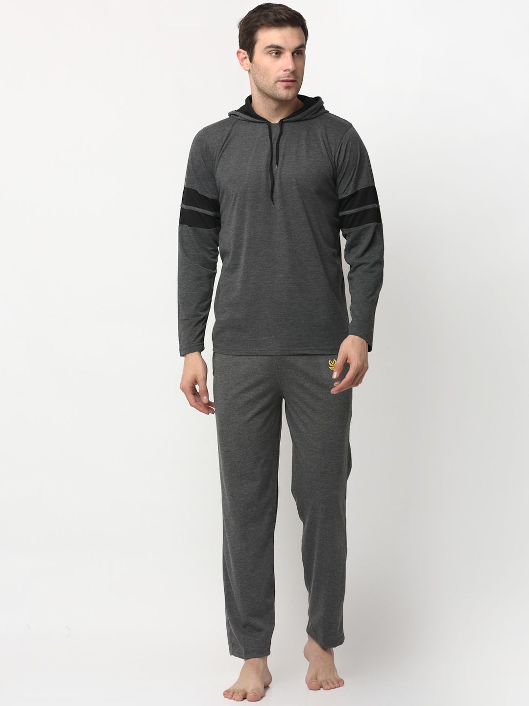 mack jonney VIMAL JONNEY Men Grey Night suit-picture-46
