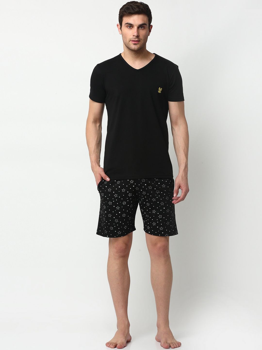 mack jonney Vimal Jonney Men Black Cotton Blend Track Suit-picture-13