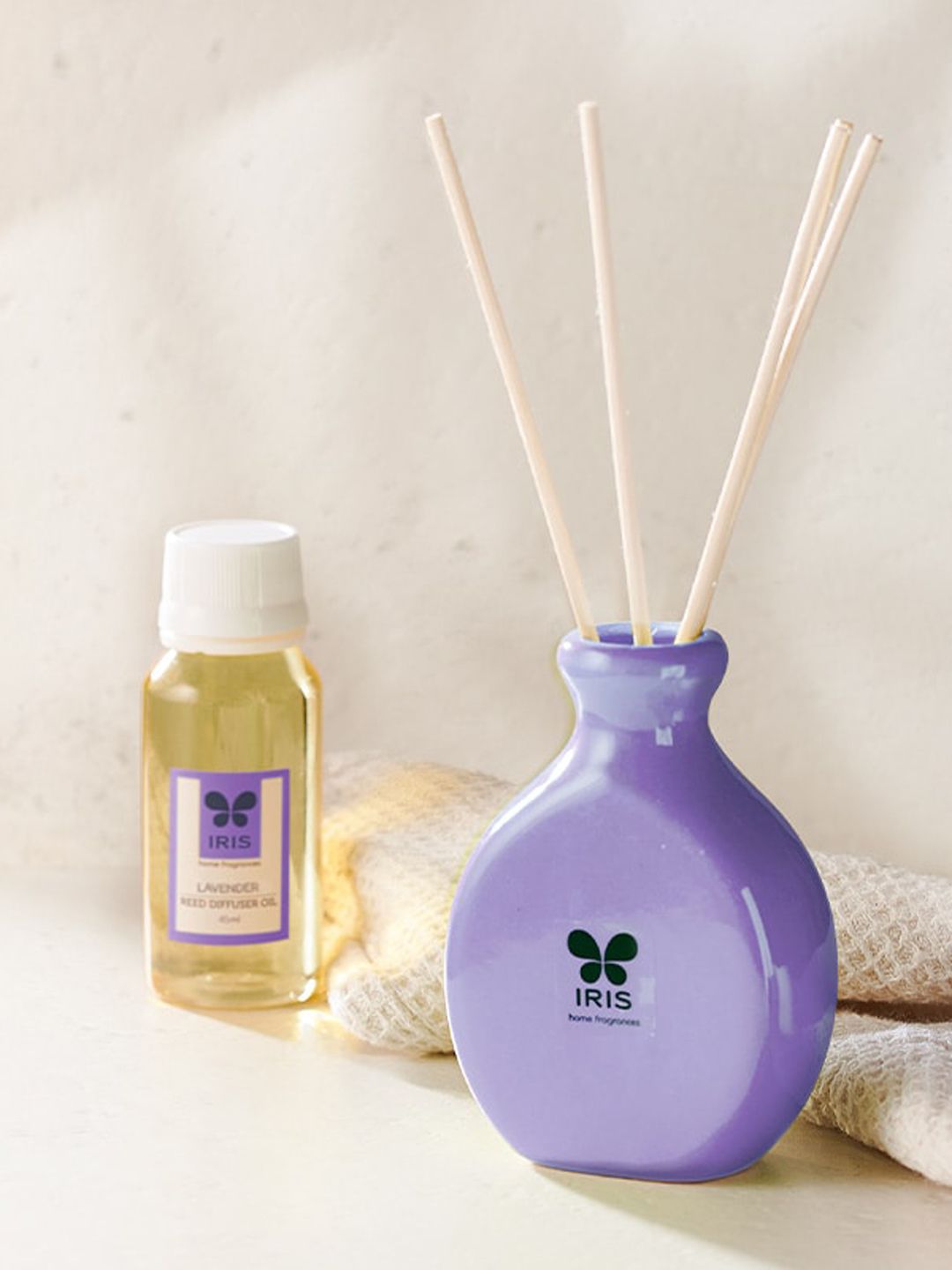 Iris Purple Lavender Reed Diffuser Set-image-23