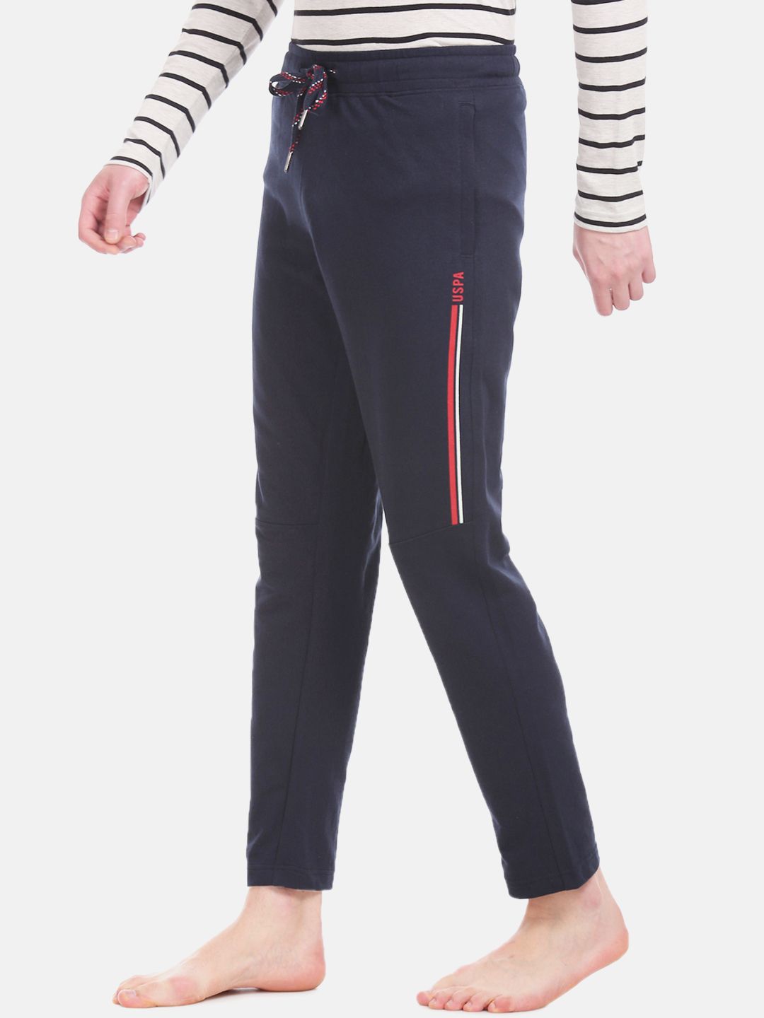 U.S. Polo Assn. Men Navy Blue Striped Lounge Pants-picture-26