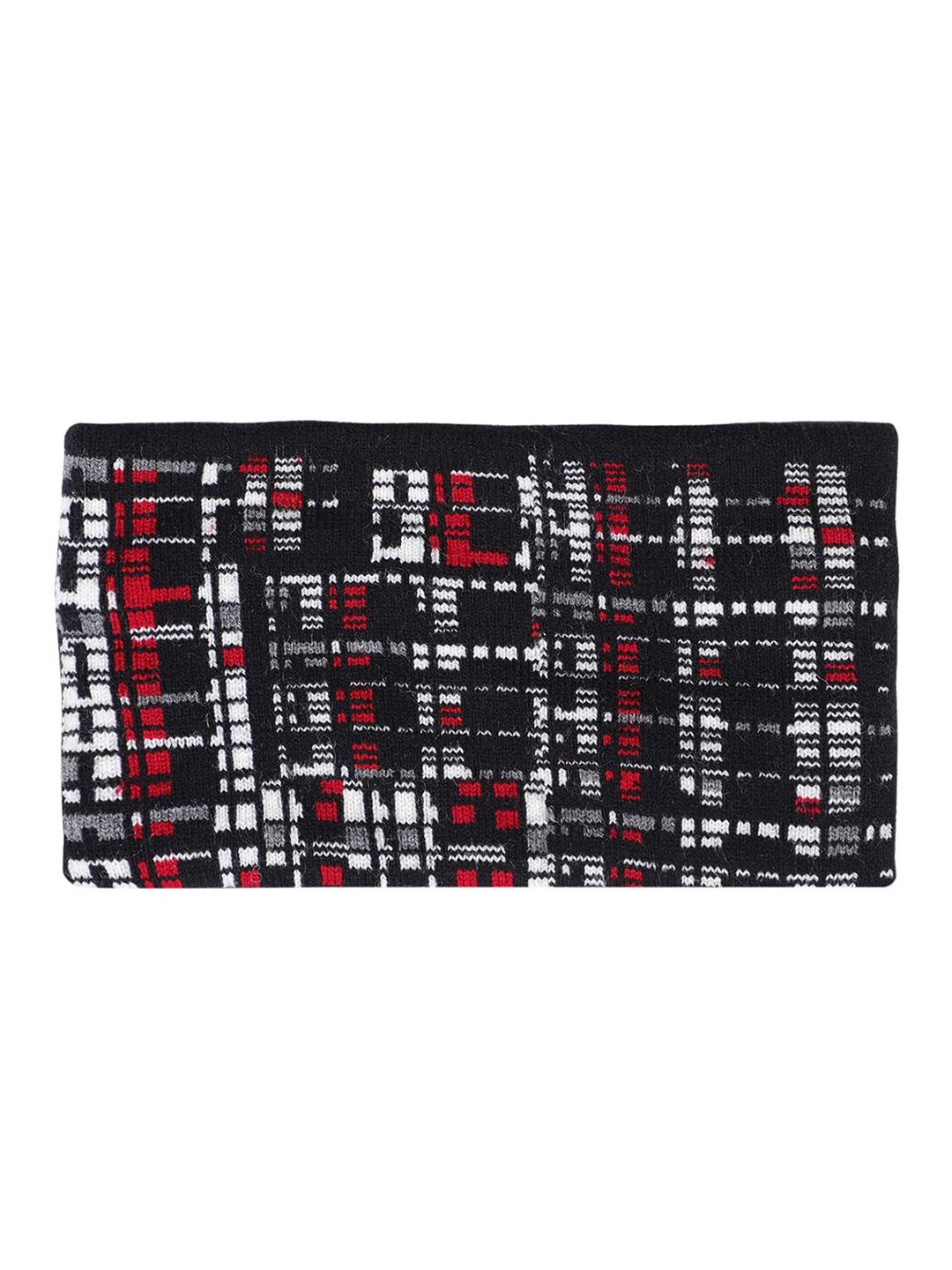 Bharatasya Men Black & Red Warm Woolen Earwarmer Beanie-picture-19