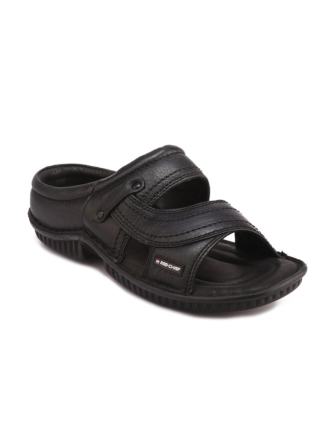 Red Chief Men Black Slip-On Flip Flops-picture-17