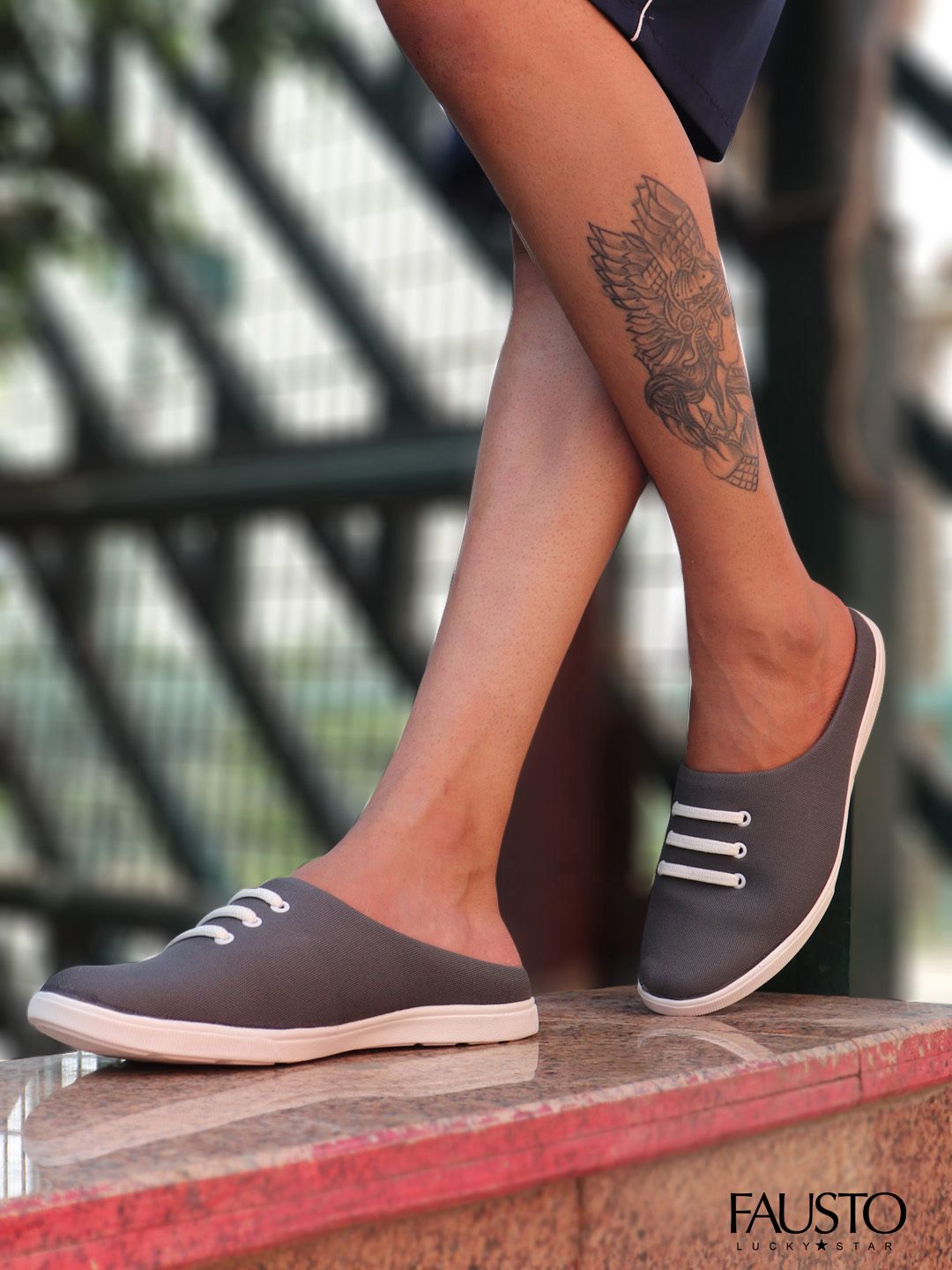 FAUSTO Men Grey Textured Slip-On Sneakers-picture-22