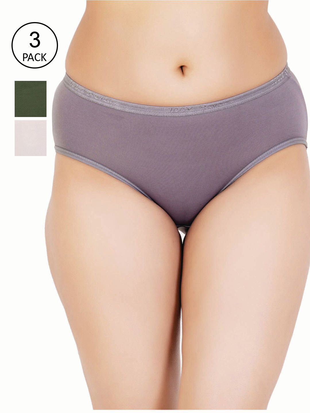Reveira Women Pack Of 3 Assorted Hipster Briefs-picture-10