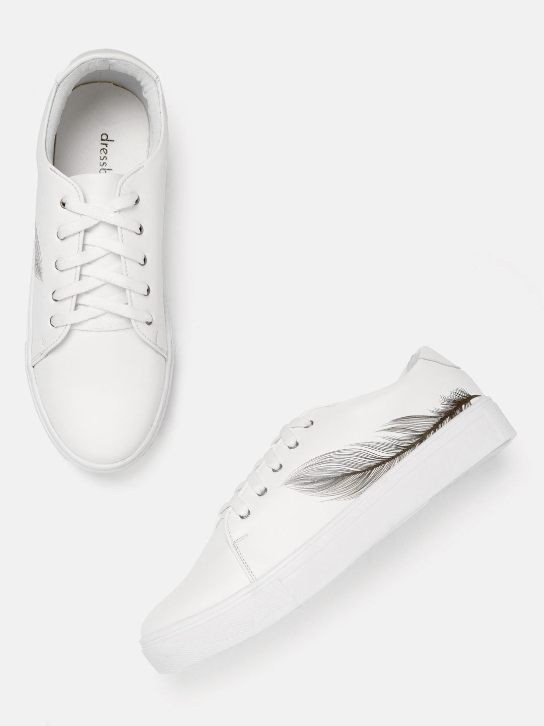 Dressberry women sale white sneakers