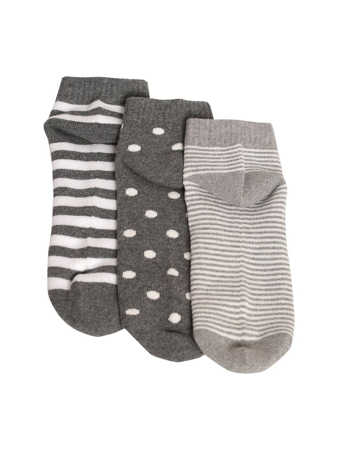 MUTAQINOTI Pack Of 3 Men Patterned Ankle Length Antimicrobial Socks-picture-39