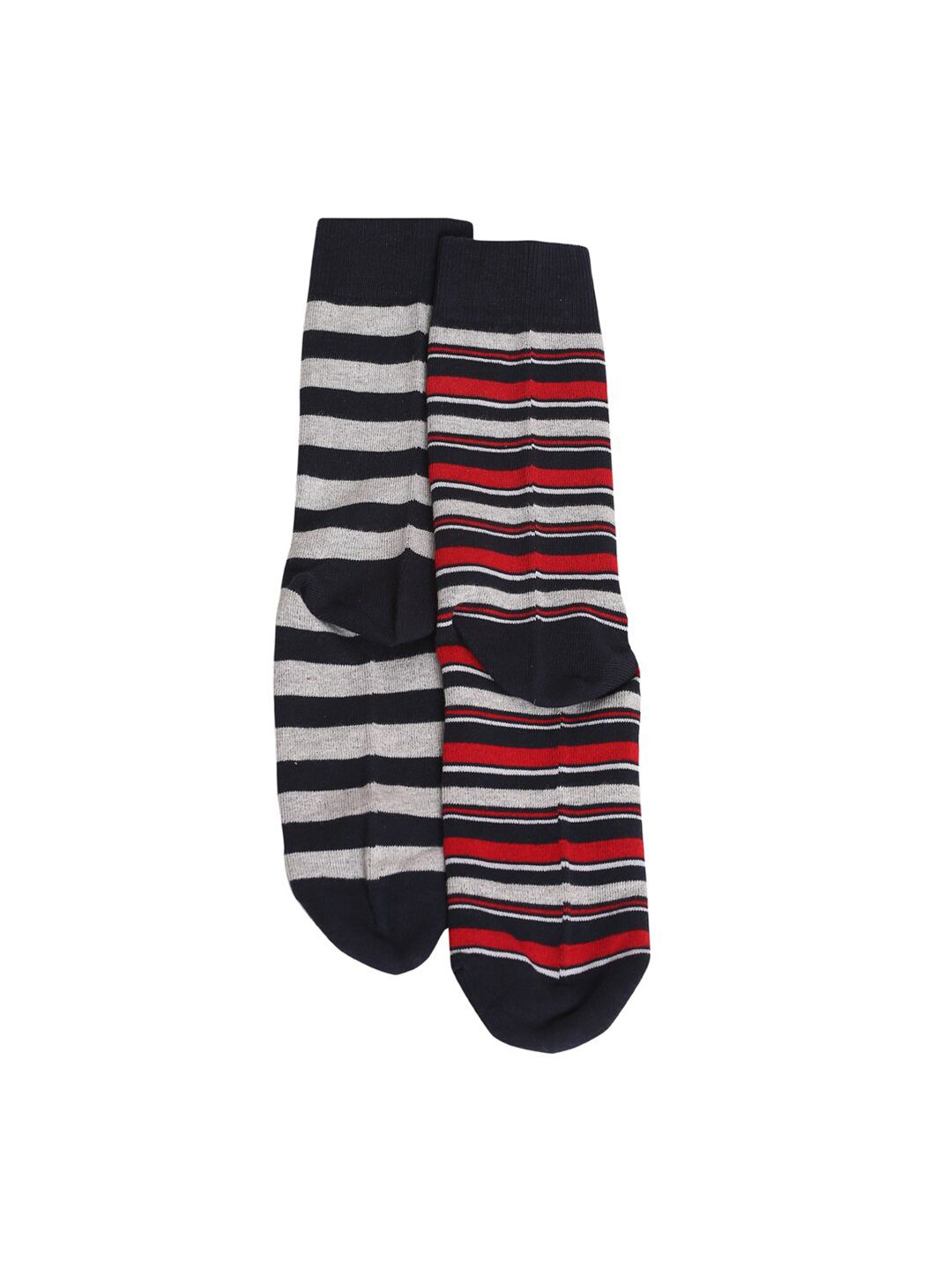 MUTAQINOTI Pack of 2 Men Striped Calf Length Socks-picture-36