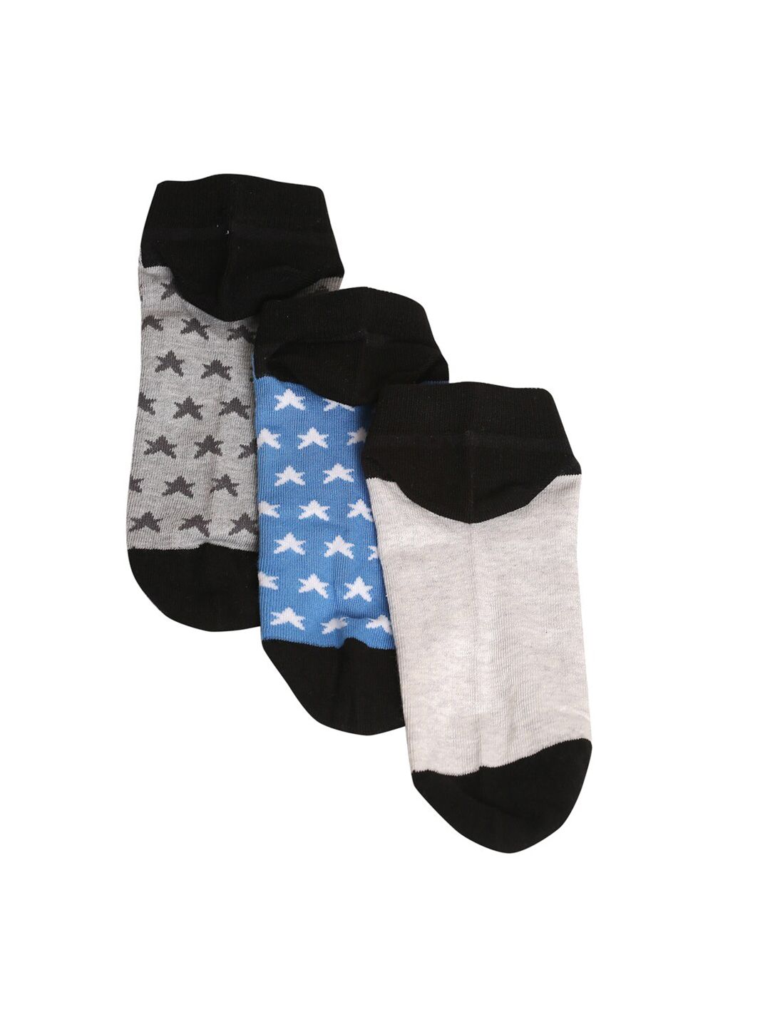 MUTAQINOTI Men Pack of 3 Assorted Patterned Ankle Length Antimicrobial Socks-picture-25