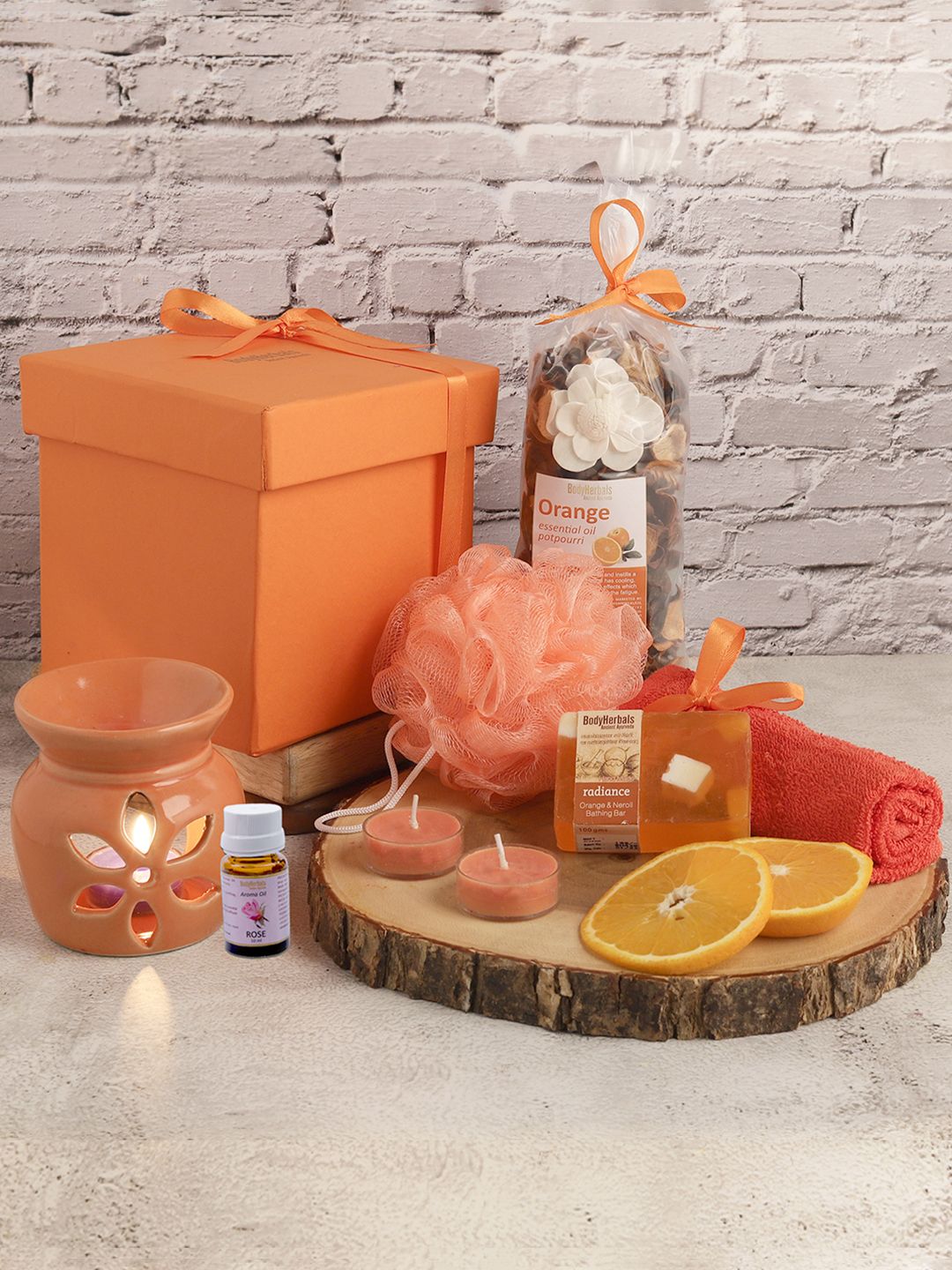 BodyHerbals 7 Pcs Orange Soap Spa Gift Set-picture-13