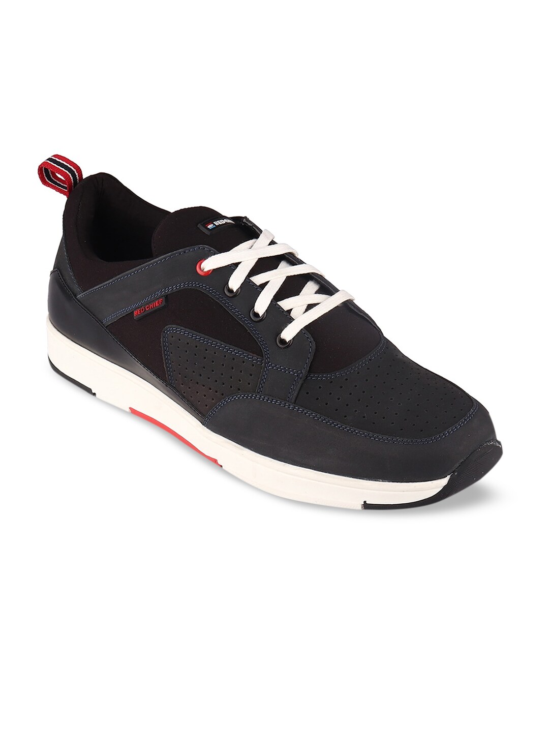 Red Chief Men Blue Leather Sneakers