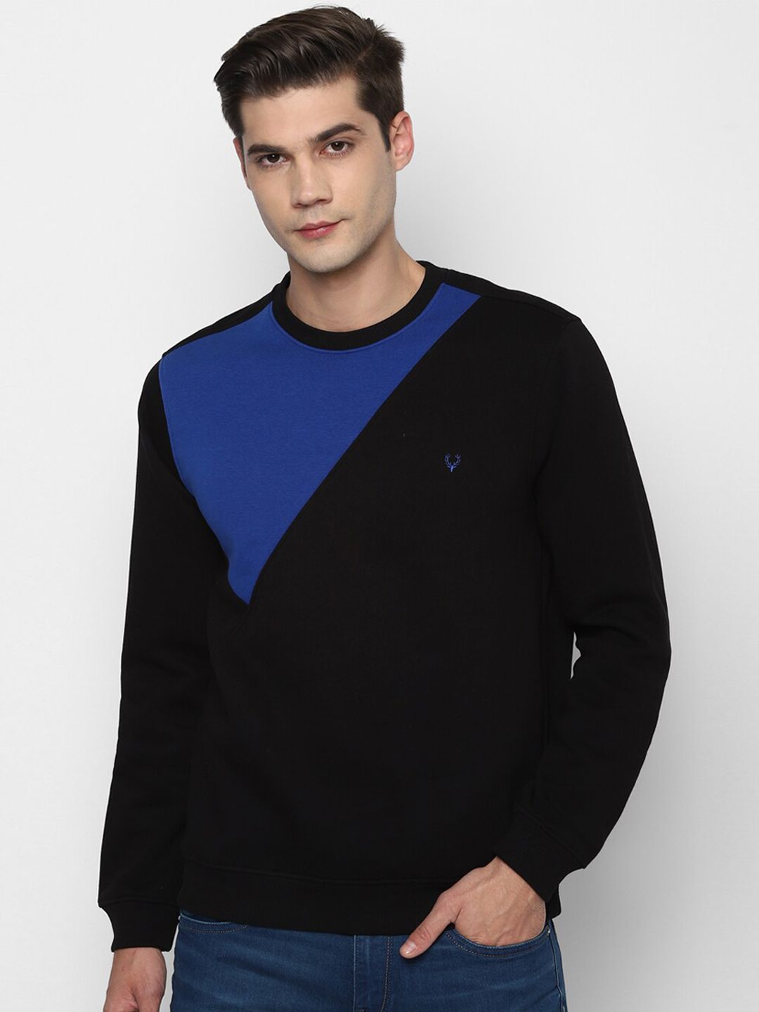 Allen solly black outlet sweatshirt