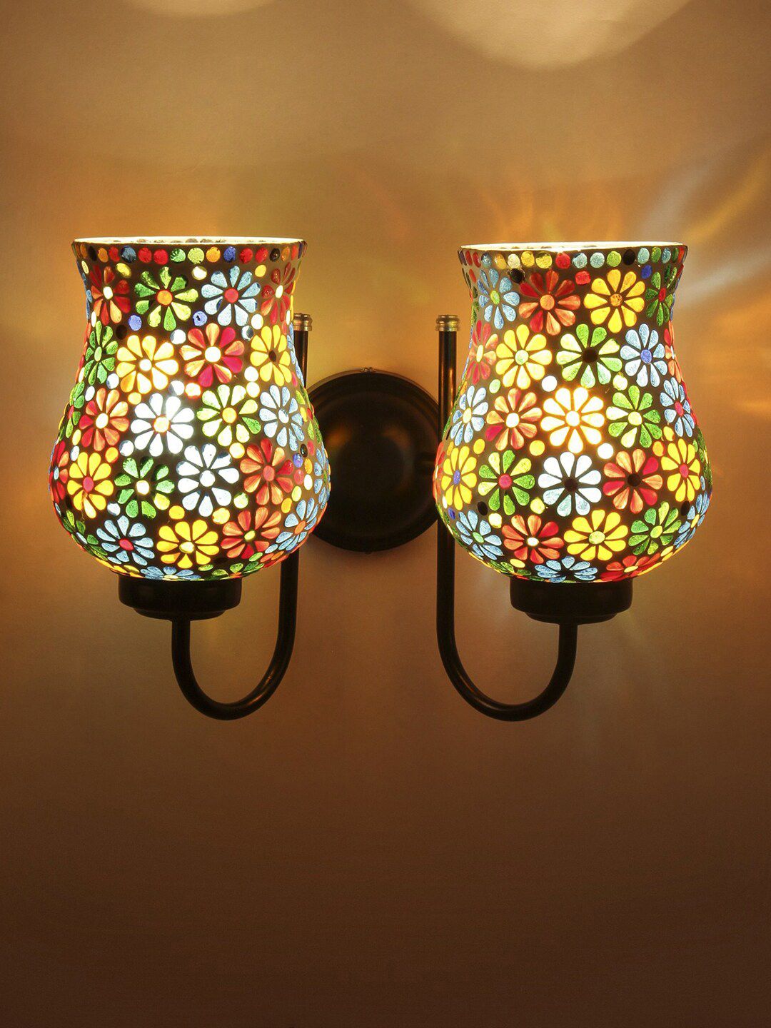 Devansh Multi Mosaic Glass Ceiling Lamp