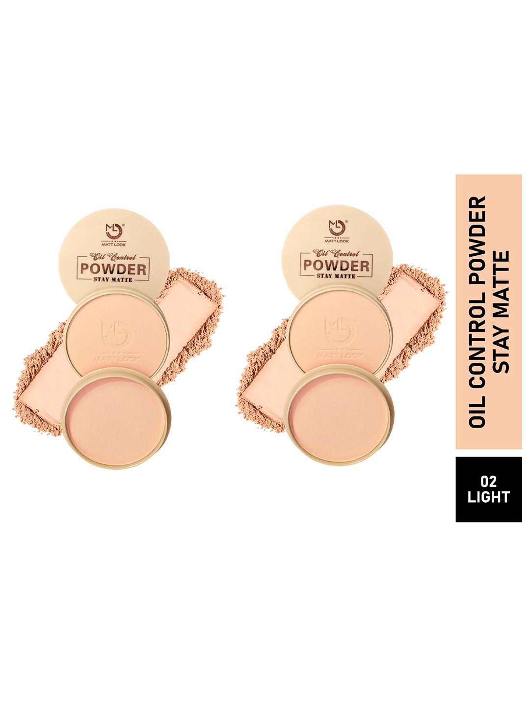 MATTLOOK Set of 2 Oil Control Compact Powder - Light 02-picture-23