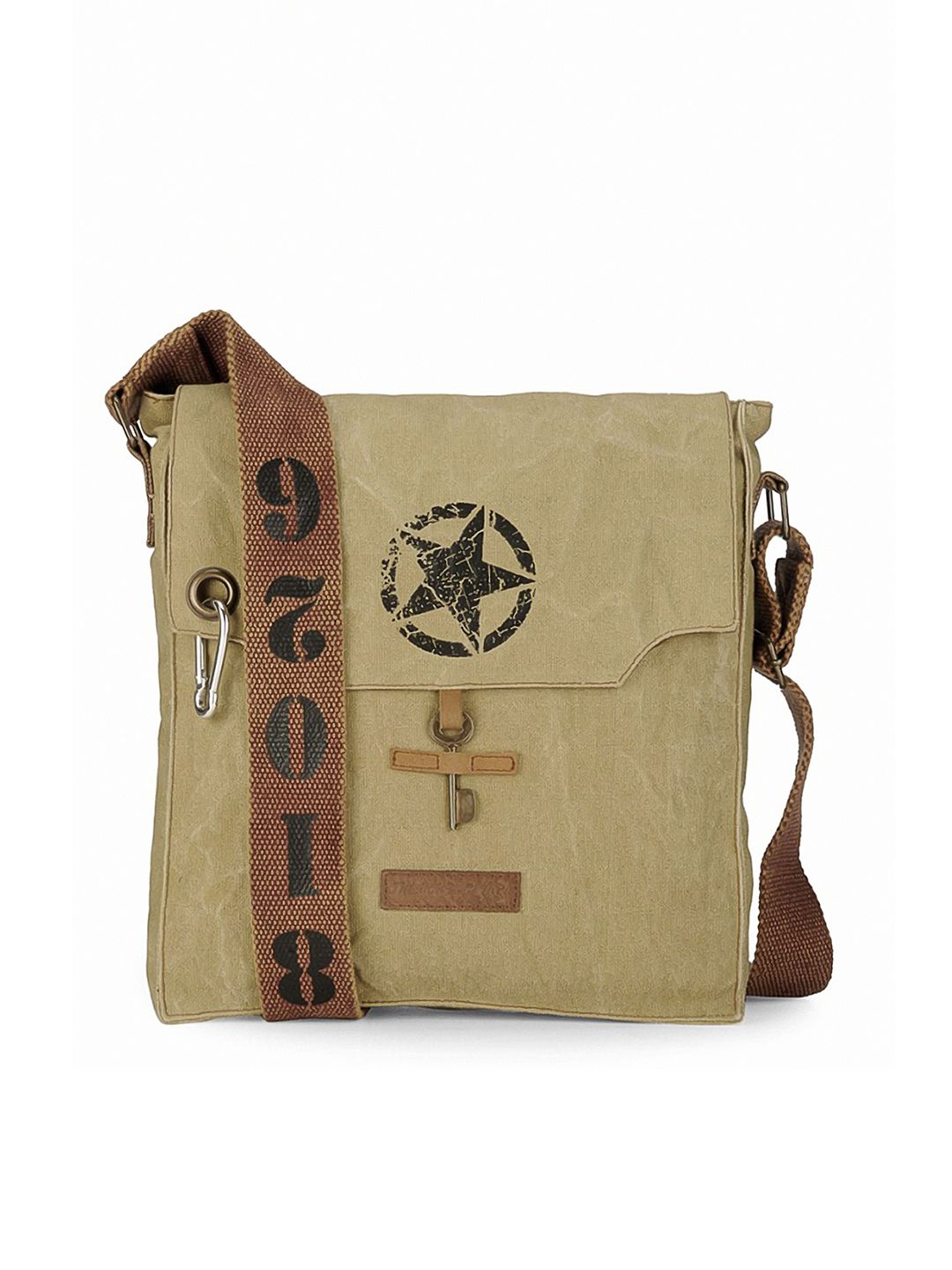 The House of Tara Unisex Beige Messenger Bag-picture-22