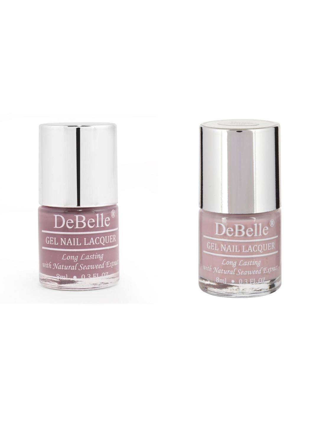 DeBelle Set Of 2 Gel Nail Polish - Majestique Mauve & Vintage Frost- 16ml-image-22