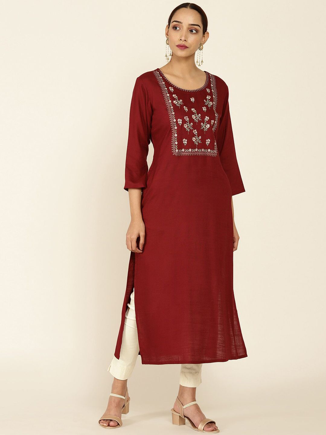 Cotton square neck kurtas - Buy Cotton square neck kurtas online in India