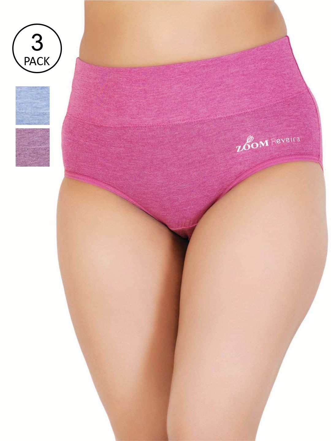Reveira Women Pack of 3 Assorted Hipster Briefs-picture-13