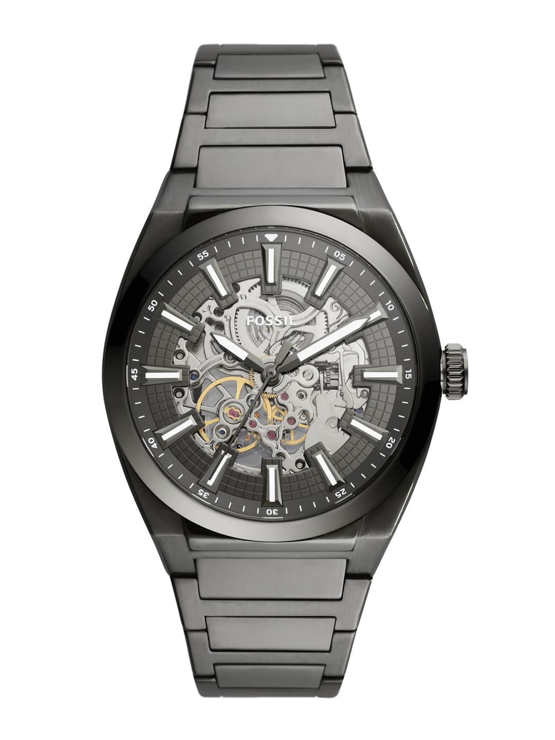 Fossil Everett Smoke Men Grey Bracelet Style Analogue Watch-image-35