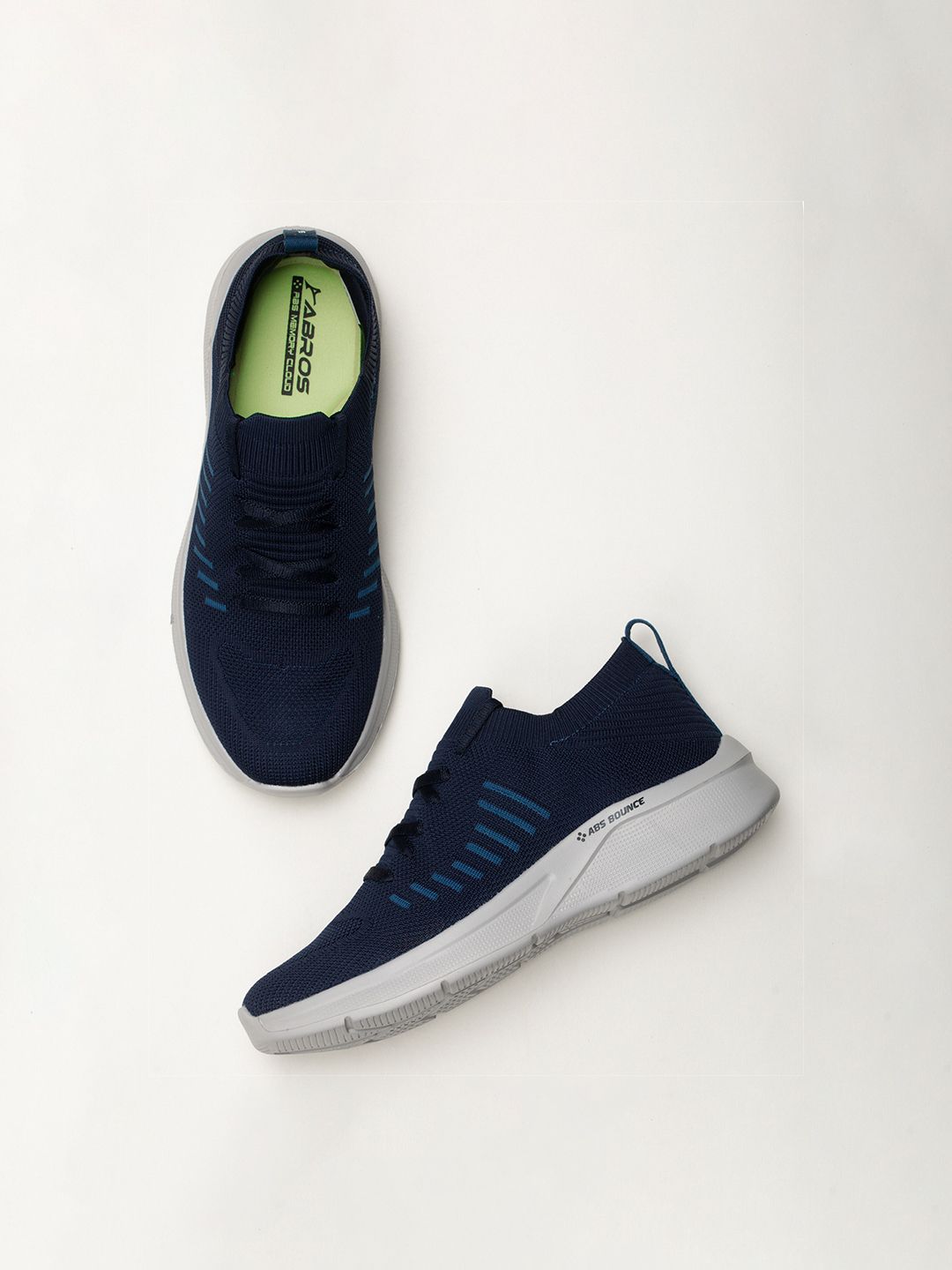 Buy Abros ABROS Men Navy Blue Mesh Running Shoes at Redfynd