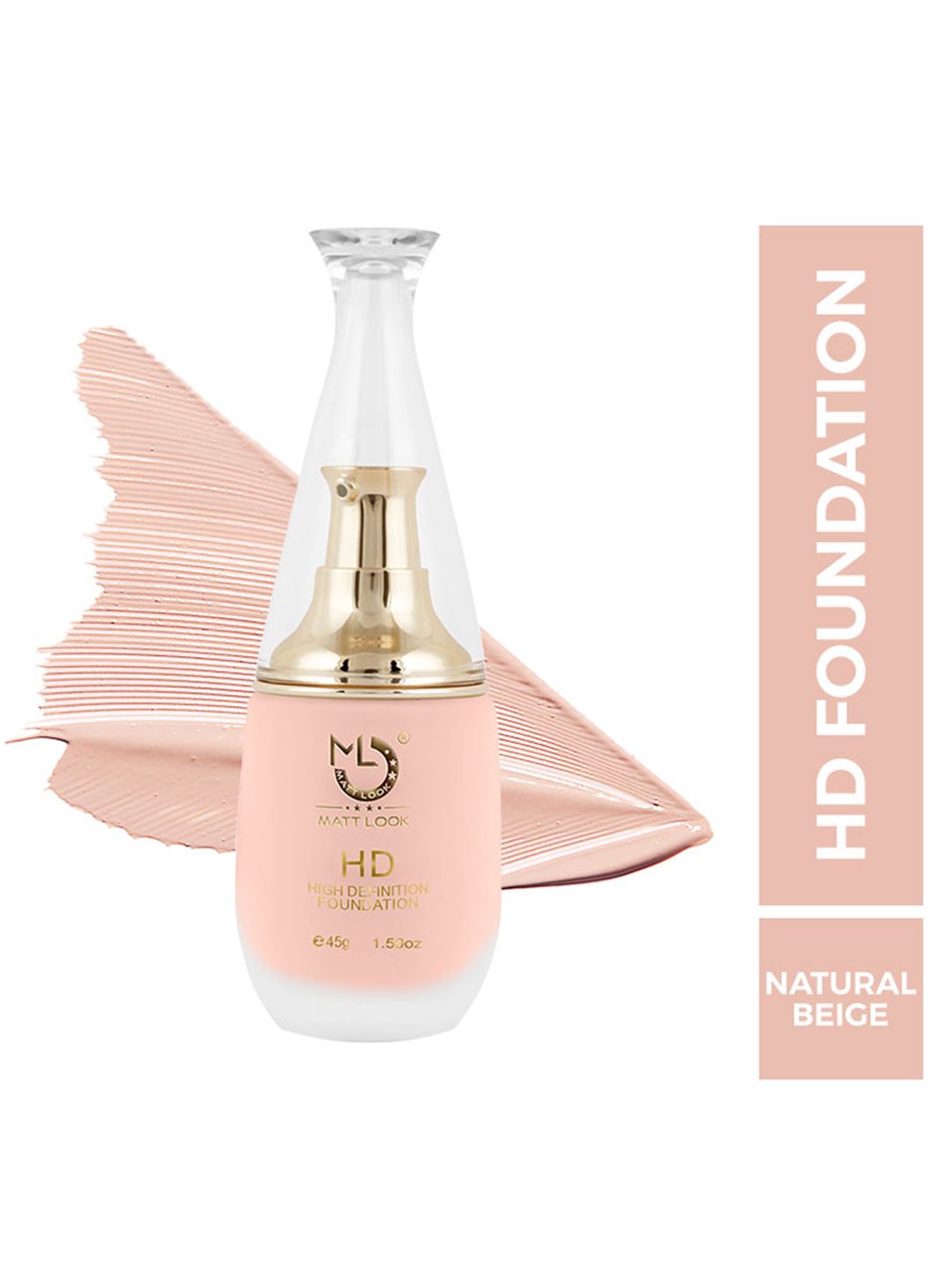 MATTLOOK Beige High Definition Foundation - Natural Beige 45g-image-37