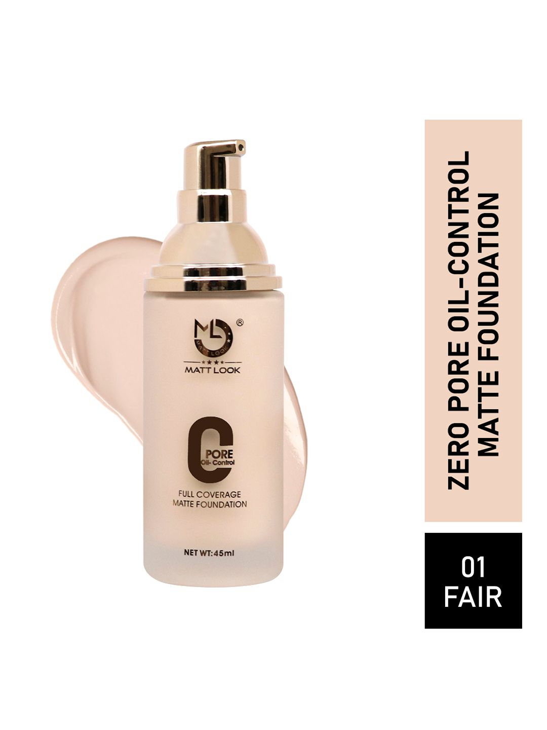 MATTLOOK Fair Zero Pore Oil Control Full Coverage Matte Foundation 45ml-image-48
