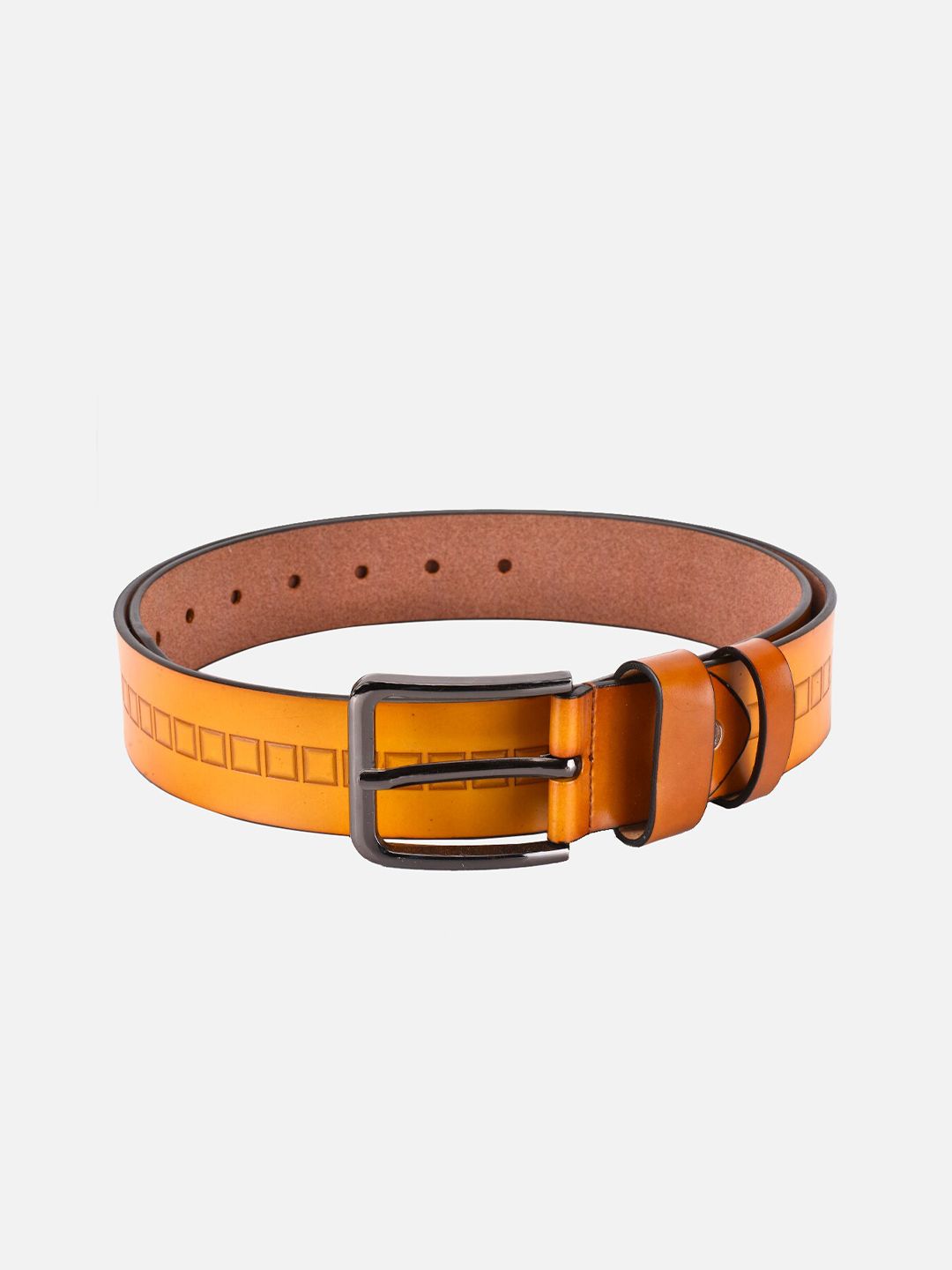 BuckleUp Men Tan Textured Leather Belt-picture-36
