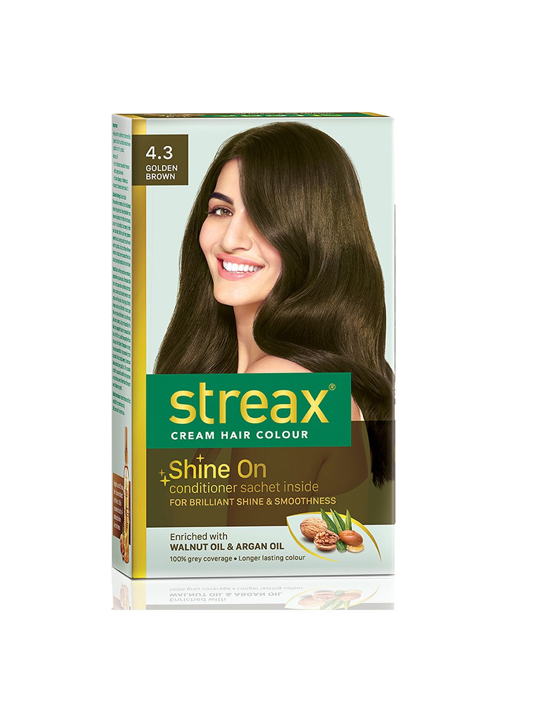 Streax 100% Grey Coverage & No Ammonia Cream Hair Colour 120ml - Golden Brown-picture-51