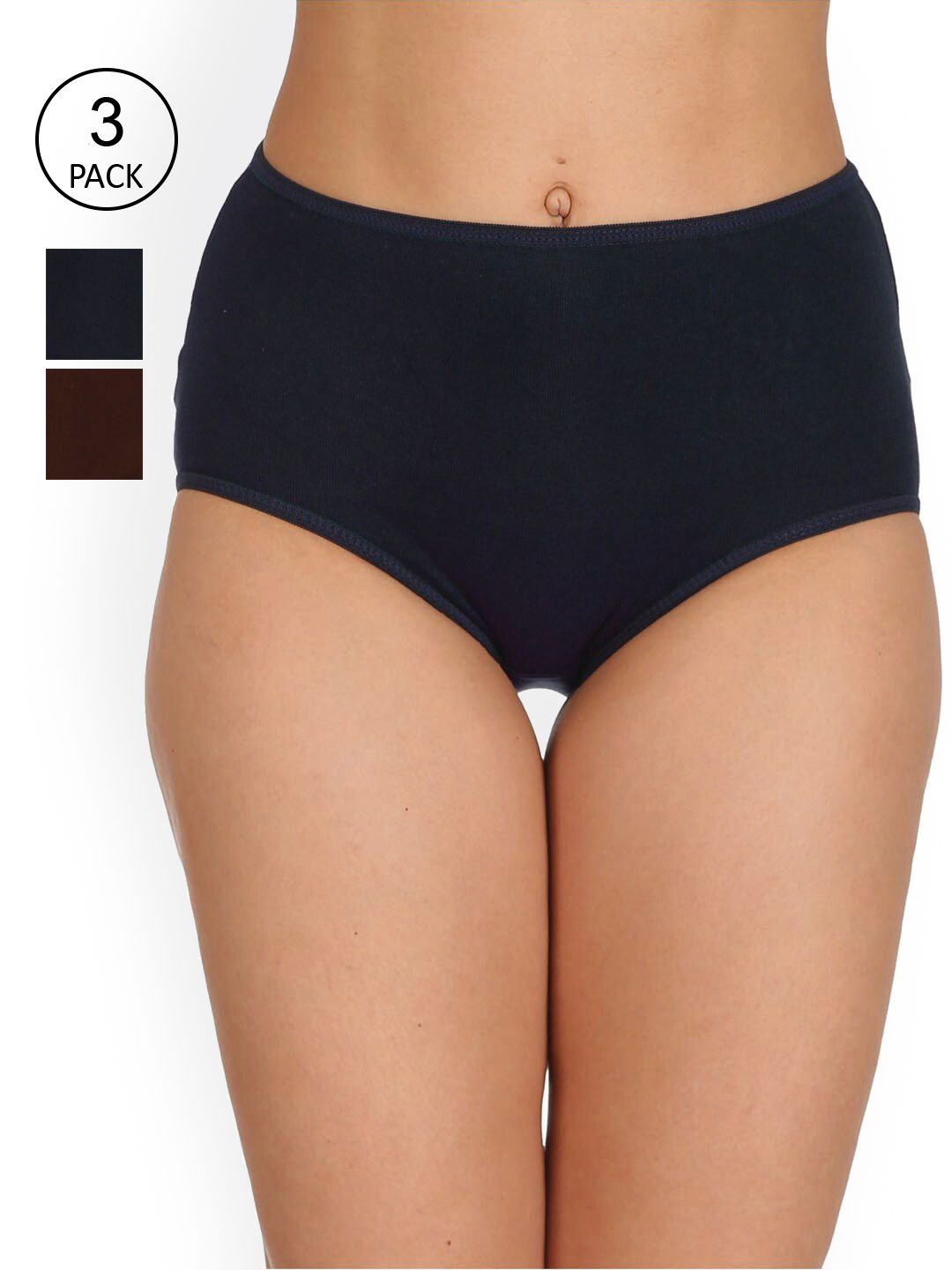 Reveira Women Pack of 3 Assorted Cotton Hipster Briefs-picture-29