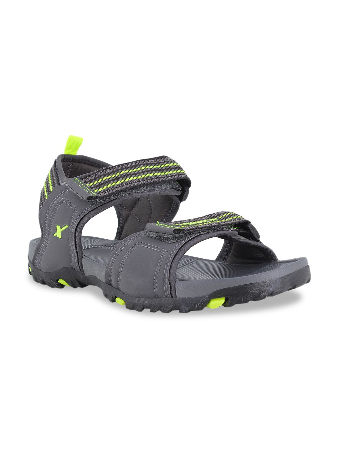 Sparx Men Grey & Green Printed Sports Sandals-image-43