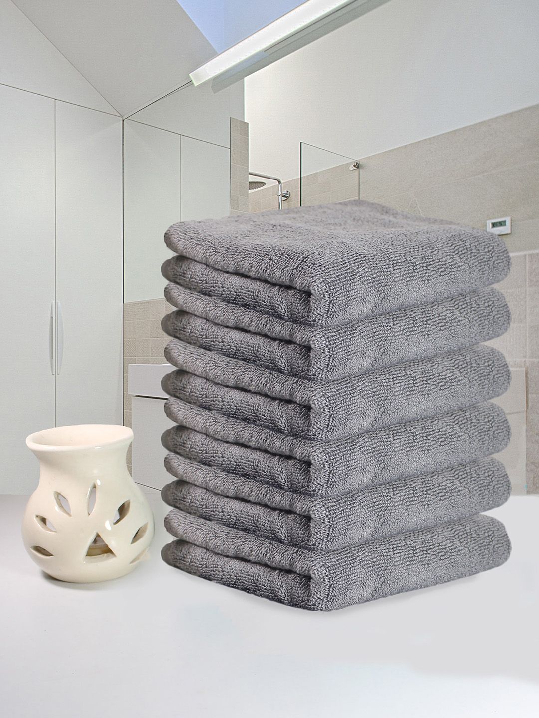 Heelium Set Of 6 Super Soft & Quick Absorbent 600 GSM Bamboo Hand Towels-picture-24