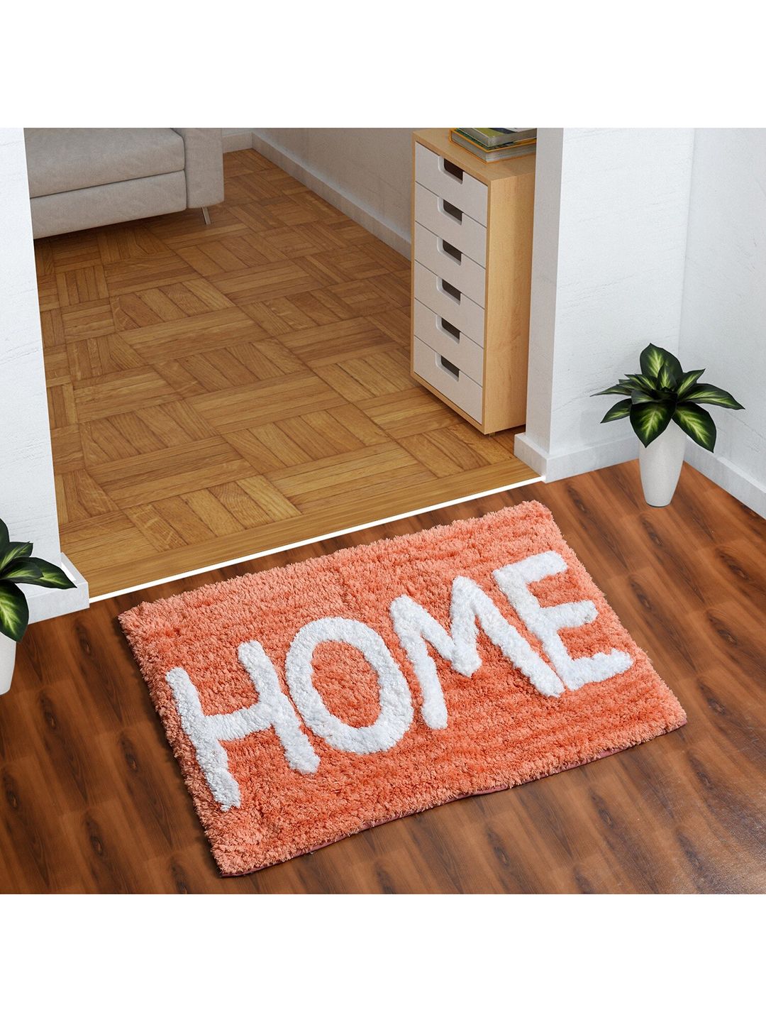 AEROHAVEN Peach "Home" Design 1850GSM Microfiber Bath Rug-picture-5