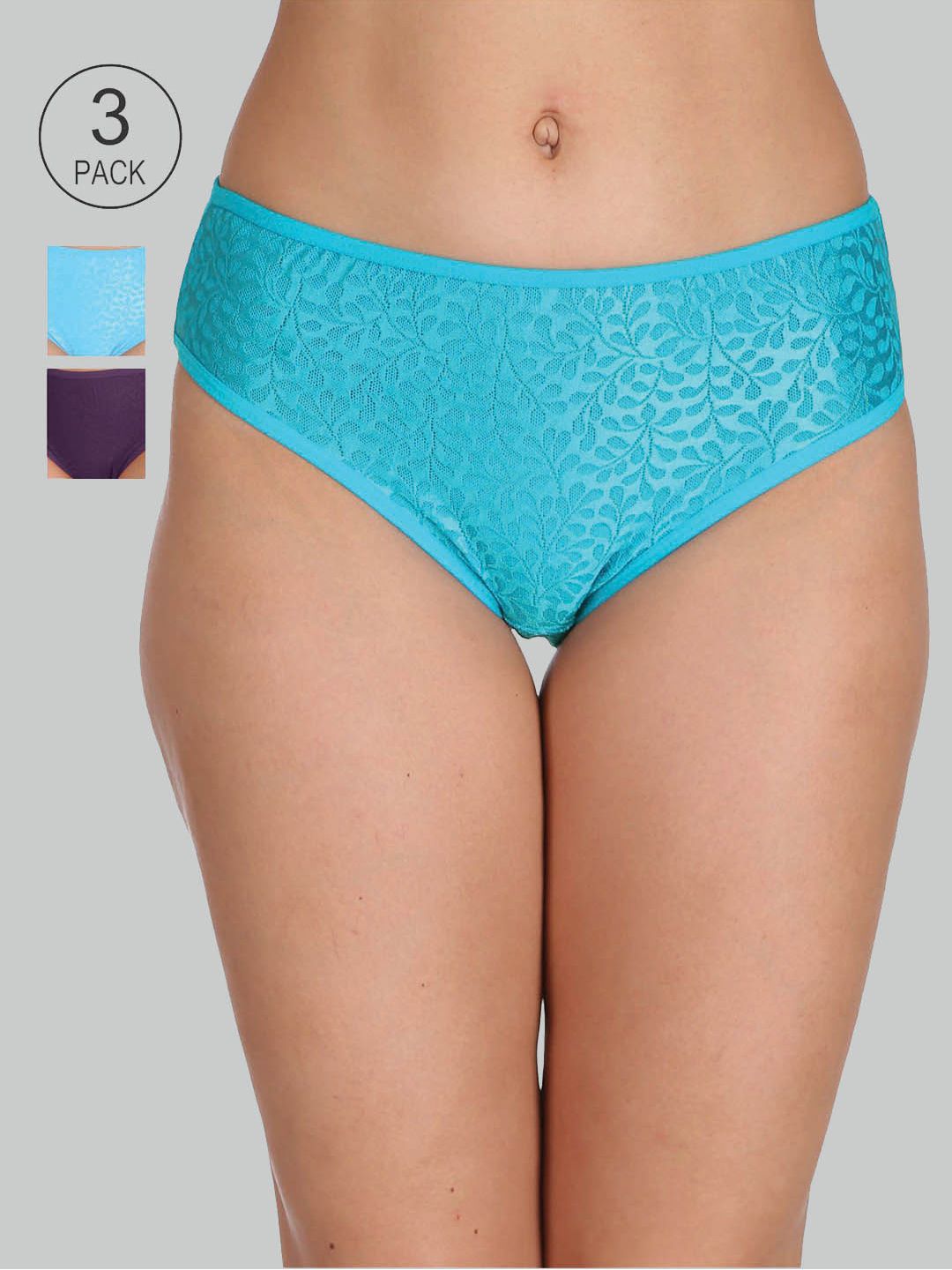 Reveira Women Pack Of 3 Assorted Hipster Briefs-picture-15