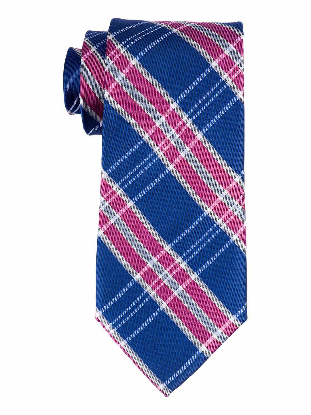 The Tie Hub Men Checked Skinny Pure Silk Tie-picture-40