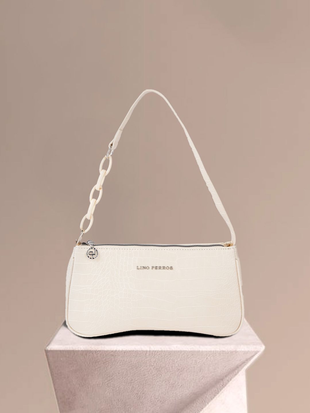 Lino Perros Women Off White Animal Printed PU Shoulder Bag-picture-17