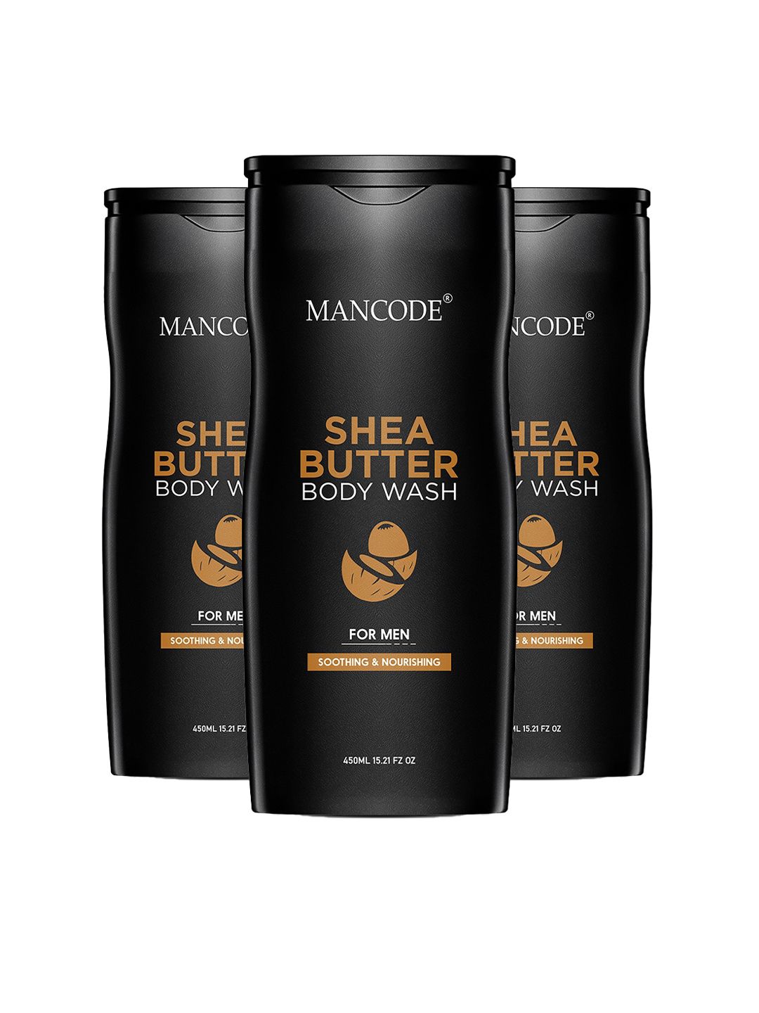 MANCODE Set Of 3 Men Shea Butter Body Washes 450 ml each-picture-20