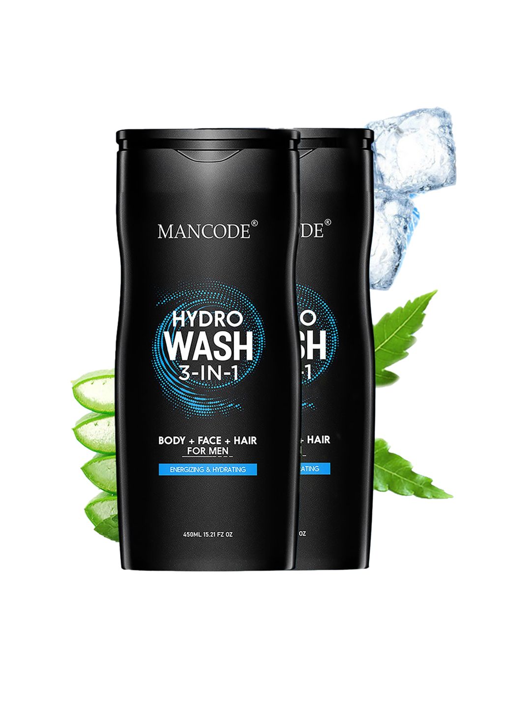 MANCODE Pack of 2 Hydro 3 in 1 Body Wash, 450 each-picture-10