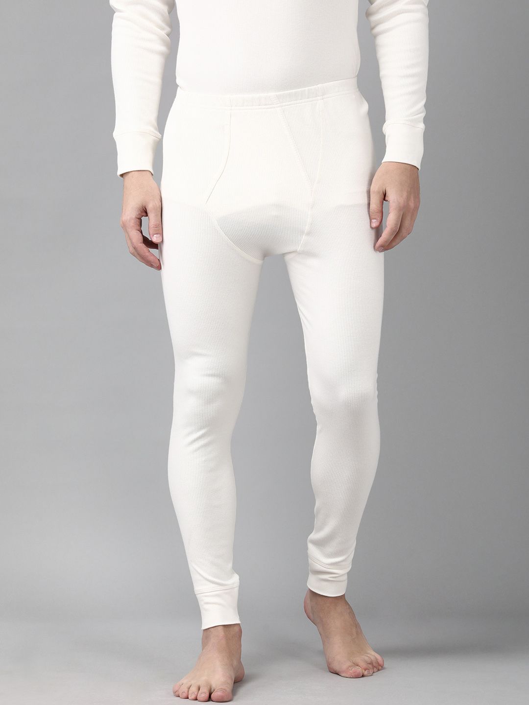 van heusen innerwear Van Heusen Men White Solid Warmtech Antibacterial Extra Warm Thermal Bottom-picture-41