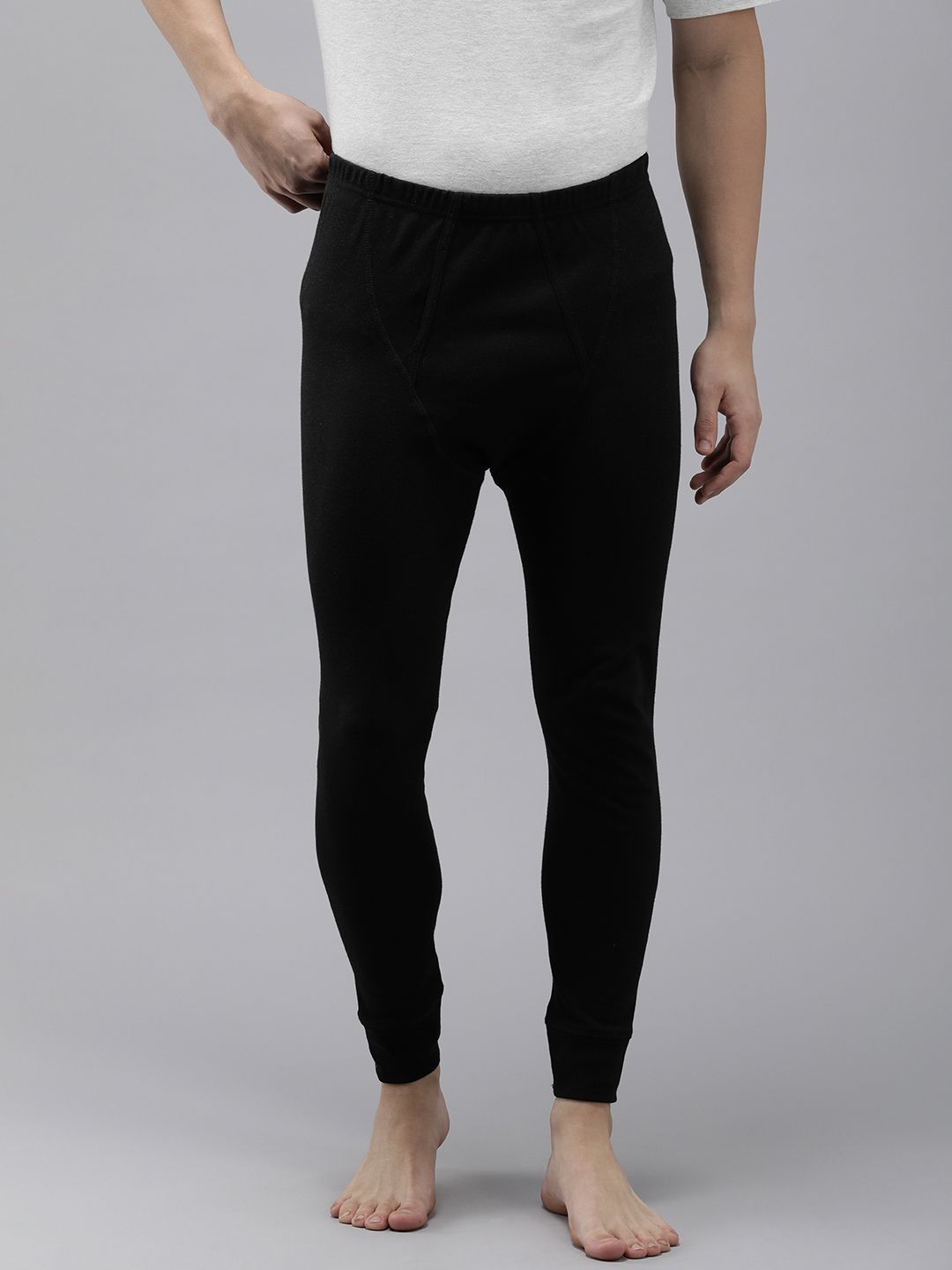 van heusen innerwear Van Heusen Men Solid Antibacterial Snug Fit Thermal Bottom-picture-29