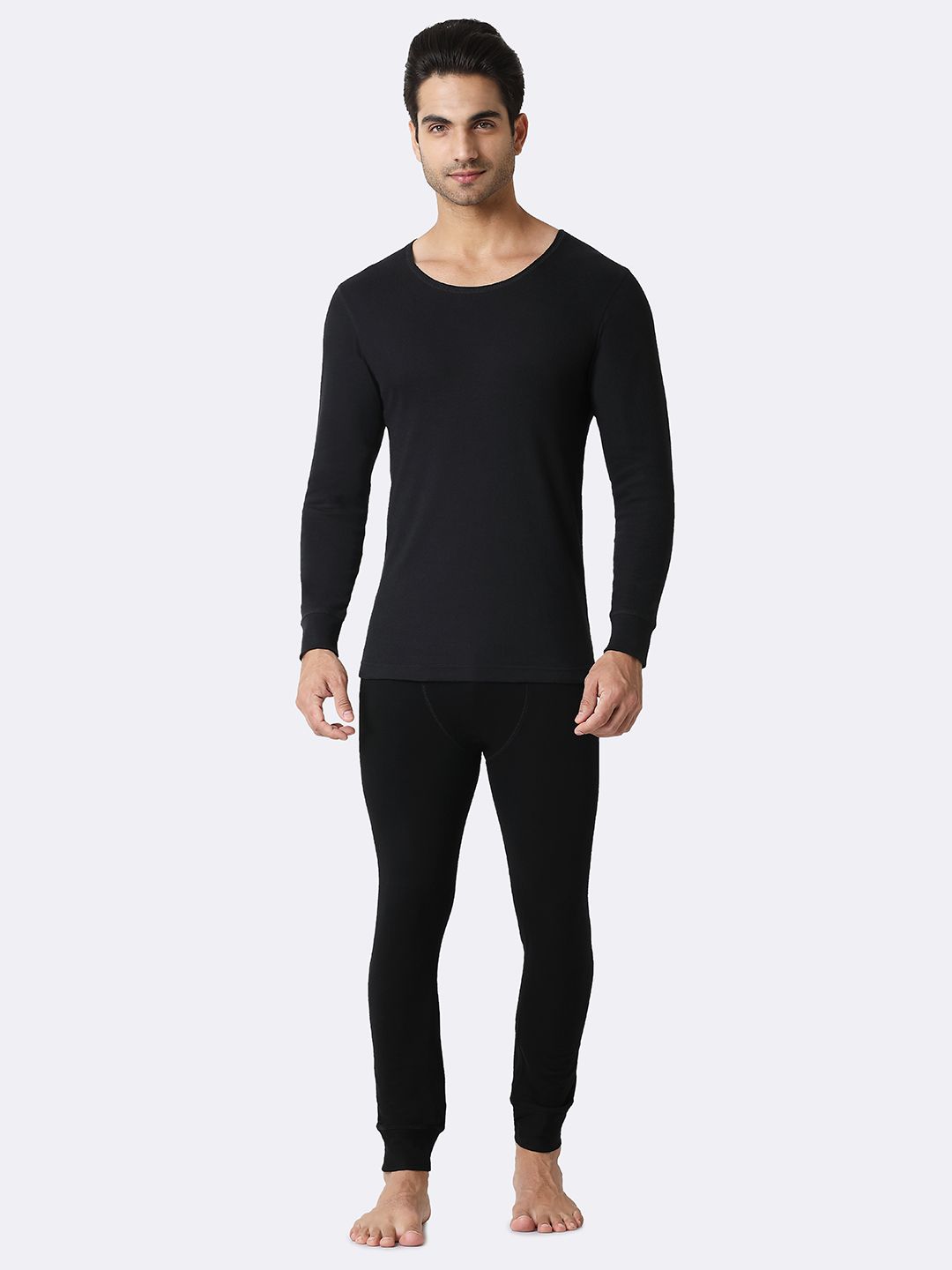 van heusen innerwear Van Heusen Men Solid Antibacterial Long Sleeves Thermal Top-picture-34