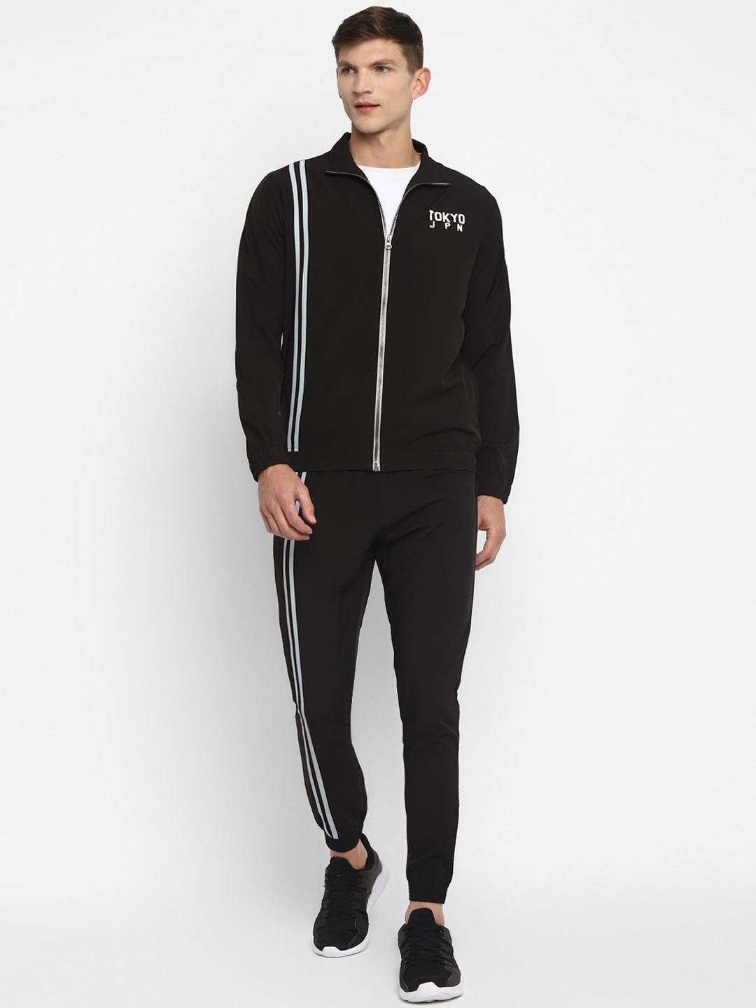 Yuuki Men Black & White Striped Tracksuit-picture-16