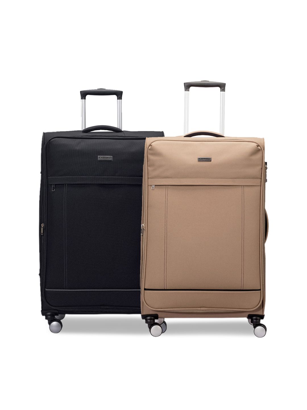 CARRIALL Set of 2 Black & Beige Medium Luggage-picture-45