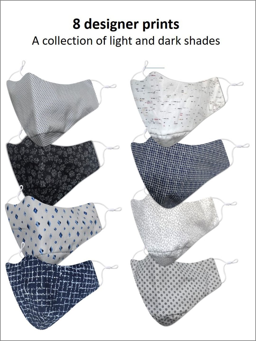 EL REGALO Men Pack of 50 Printed 3 Ply Cotton Protective Outdoor Mask-image-11