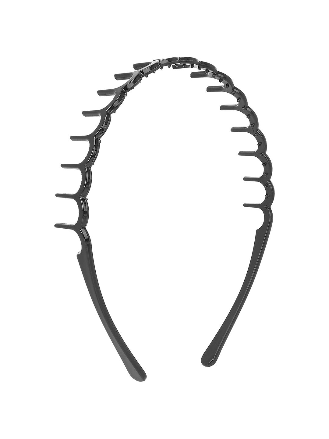 Accessorize London Women Black Teeth Comb Alice Hairband-picture-15