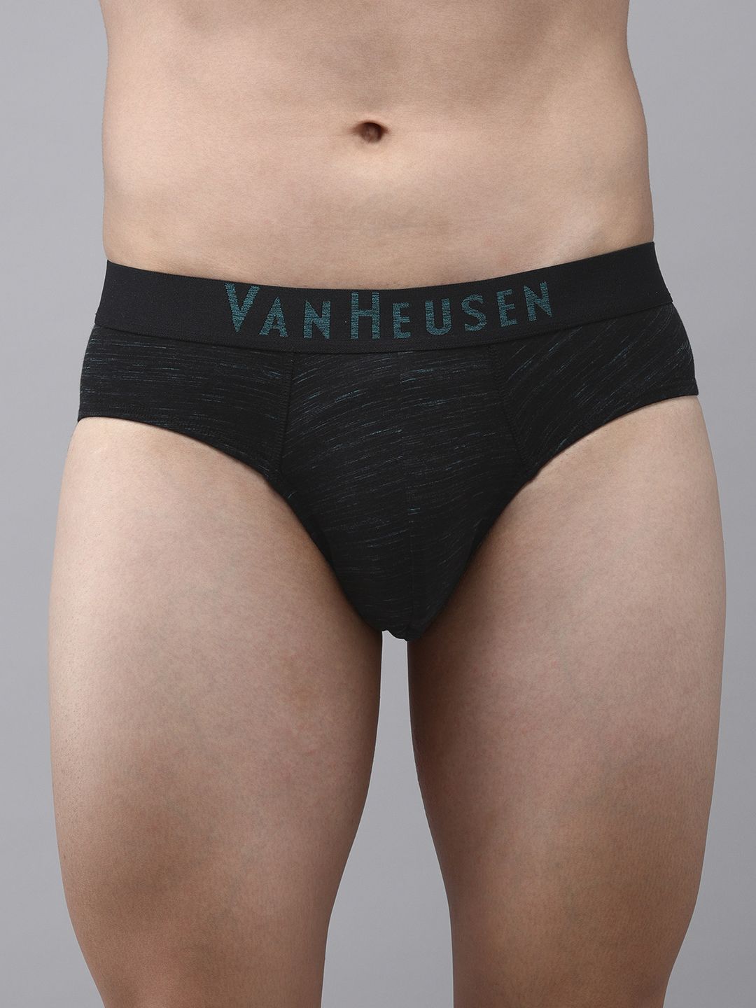 van heusen innerwear Van Heusen Men Black Textured Soft Touch Superior Comfort Briefs 8905325596547-picture-23