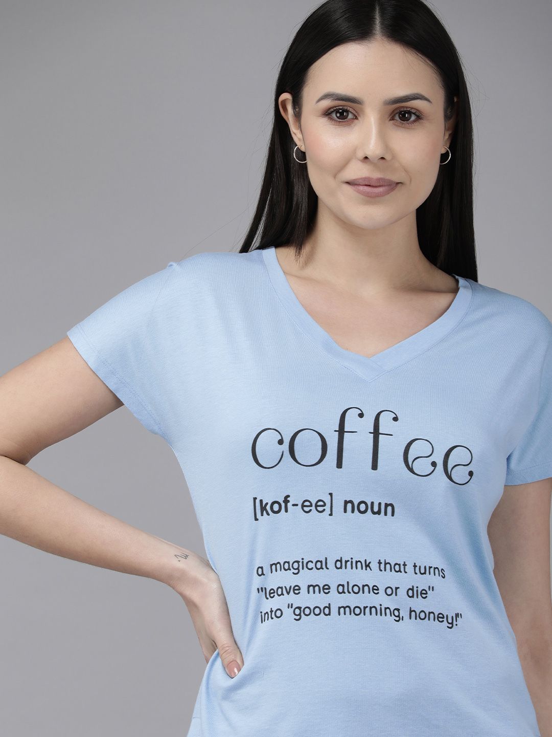 Van Heusen Typography Printed V-Neck Short Sleeve Lounge T-shirt-picture-18