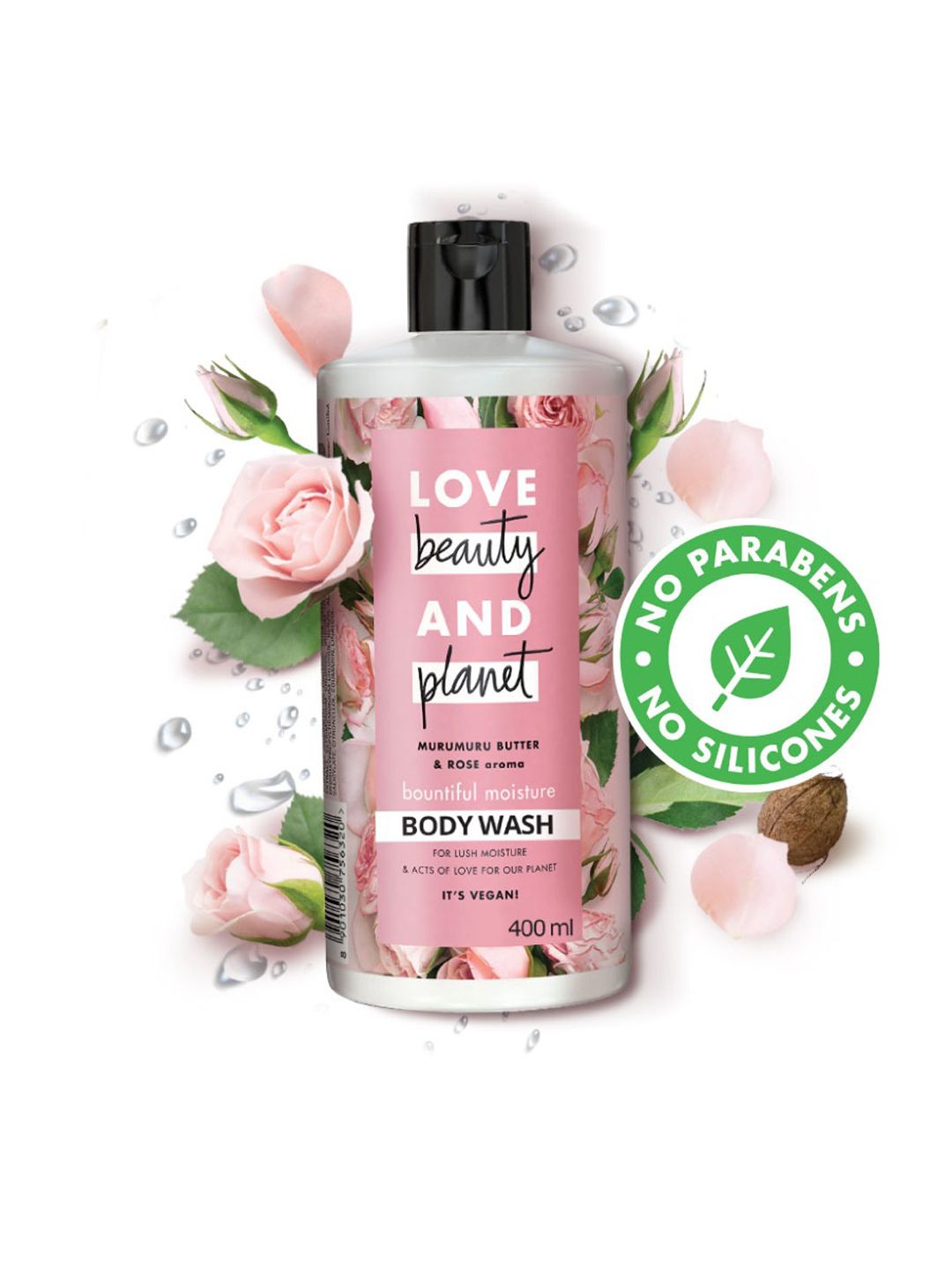Love Beauty & Planet Murumuru Butter & Rose Bountiful Moisture Body Wash - 400 ml