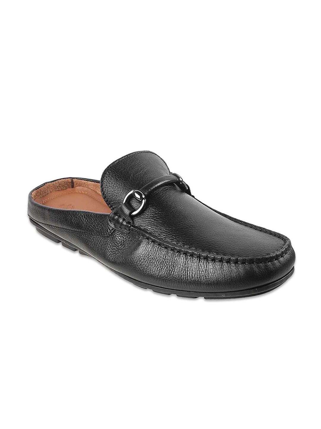 DAVINCHI Men Black Leather Shoe-Style Sandals-picture-10
