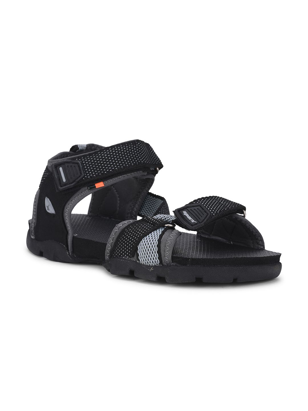Sparx Men Black & Grey Solid Sports Sandals-image-44