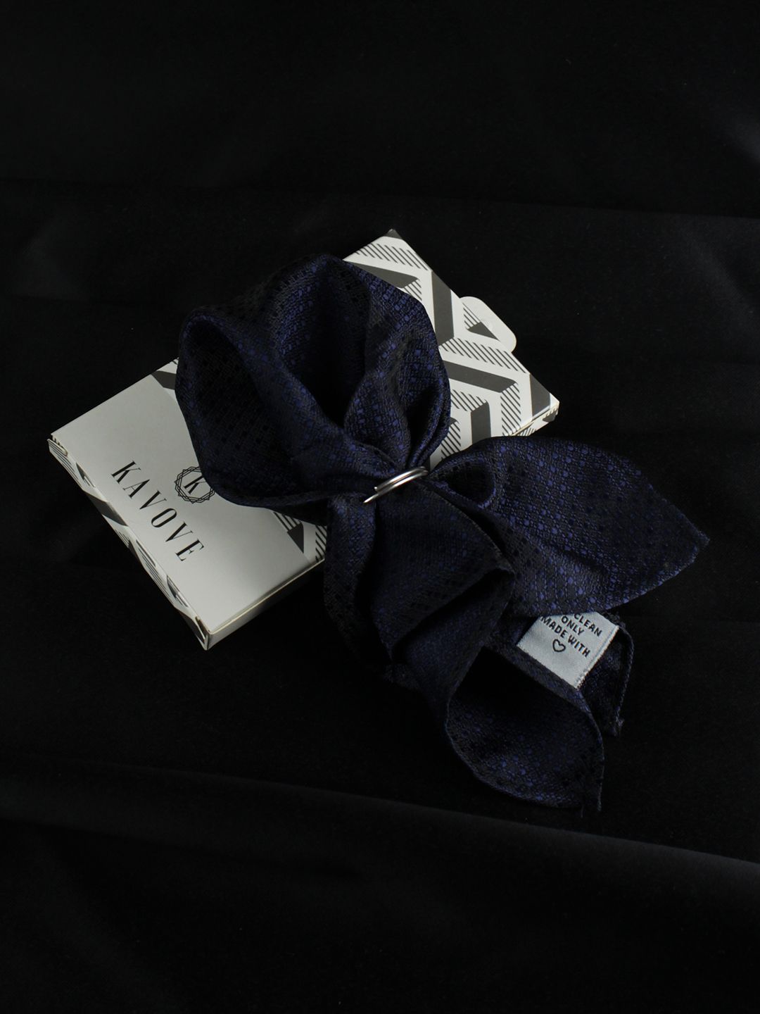 kavove KOVOVE Men Blue Polka Dots Pocket Square-picture-36