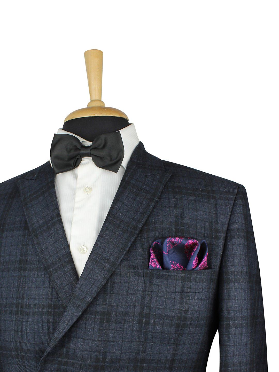 kavove KOVOVE Men Blue & Purple Floral Printed Pocket Square-picture-35